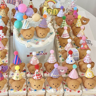 ins简约透明方形杯蛋糕装饰