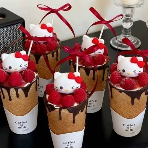 网红爆款燕麦杯甜品杯蛋糕装饰简约蛋糕杯饮品杯跨年春节节日通用