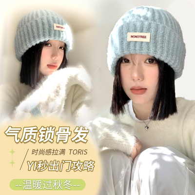 蒲月高温丝甜美可爱帽子假发