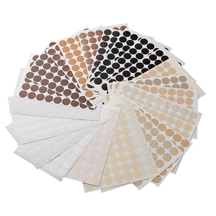 衣柜螺丝孔贴纸钉眼贴遮盖贴纸遮丑补洞孔贴装饰贴圆形三合一贴纸