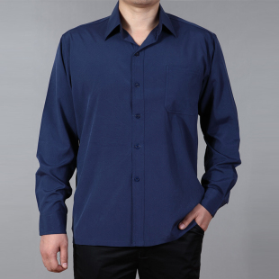 长袖 爸爸装 衬衣老年人男装 爷爷装 老人上衣 父亲中老年男士 夏装 衬衫