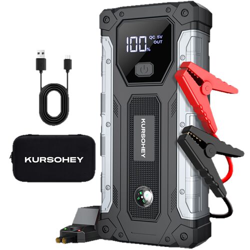 汽车应急启动电源12V/24V通用超薄便携大容量搭电宝