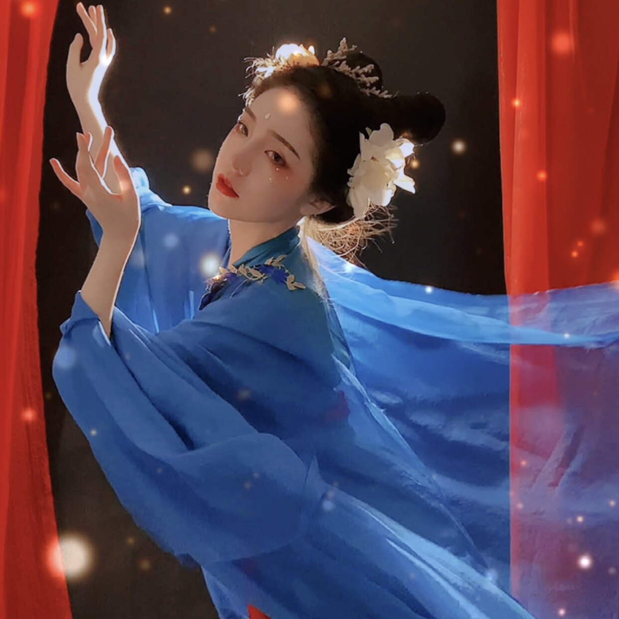 小橙子同款 飞仙 飘逸仙气大摆汉服半身裙