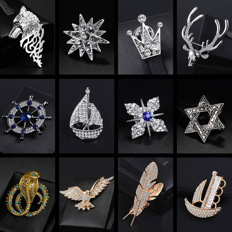 韩版潮流英伦风胸针男士领针西服大衣胸花西装外套胸针女配饰,饰品/流行首饰/时尚饰品新,胸针,淘宝优惠券,粉丝福利购,淘宝优惠卷