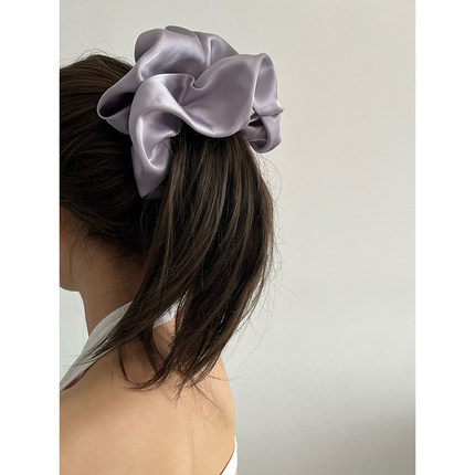 asm studio自制高级感超大号缎面大肠发圈法式绸缎肥肠圈女头饰