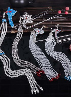手工制作水钻凤挑精工细作