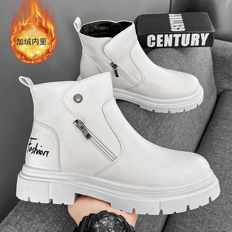 MS97冬季马丁靴鞋加绒保暖靴加棉男鞋潮鞋高帮户外