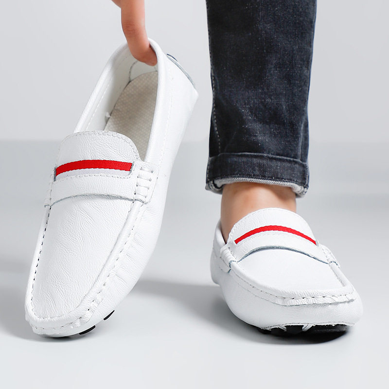 男士休闲皮鞋驾车鞋软底套脚懒人白色蛋卷鞋手工皮鞋真皮跨境大码,运动鞋new,运动休闲鞋,淘宝优惠券,粉丝福利购,淘宝优惠卷