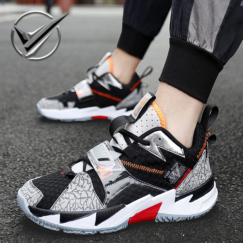 2025秋季新款飞织面青少年篮球鞋学生高帮鞋男女休闲运动情侣潮鞋