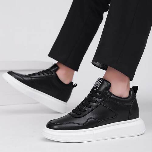 shoes时尚内增高8CM板鞋透气增高厚底板鞋男士休闲鞋外贸男鞋跨境