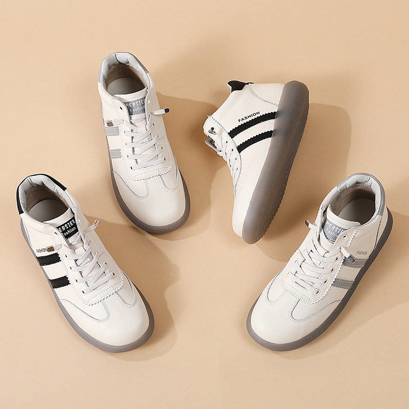 春秋软底运动休闲小白鞋牛筋平底耐磨懒人女跑步女单鞋休闲百搭