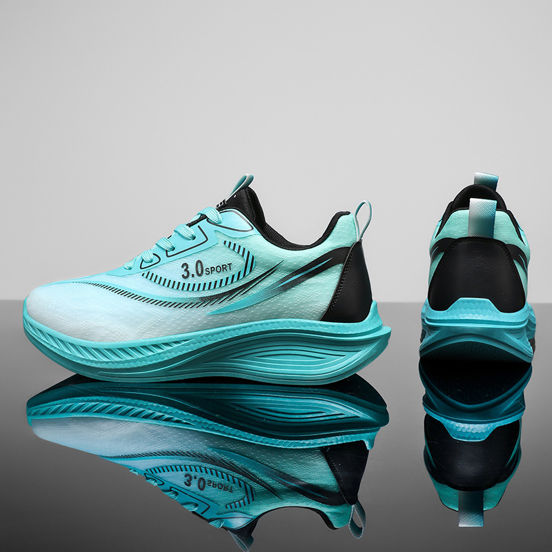 竞速跑步鞋男款超轻软底运动鞋学生跳绳减震鞋马拉松跑鞋晋江鞋子