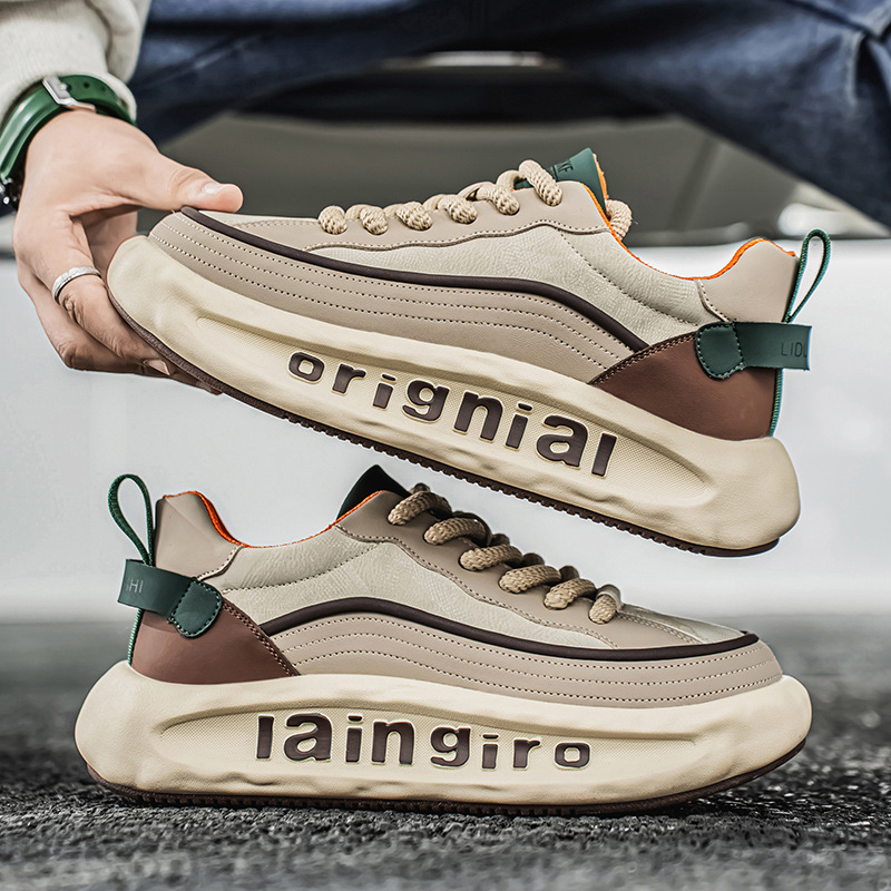 网红直播老爹鞋男款潮流厚底休闲运动鞋韩版青年增高跑步鞋四季版