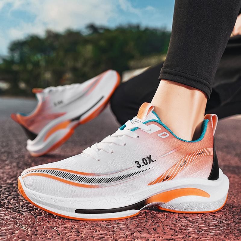 跑步男鞋防滑缓震运动鞋透气秋季潮流休闲软底青少年学生运动鞋子