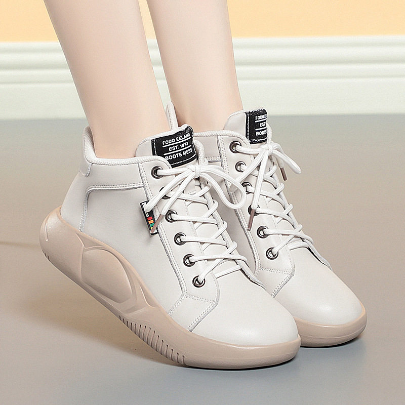 舒适单鞋子真皮高帮鞋中跟软底防滑百搭摇摇鞋女厚底增高透气鞋,女鞋,时尚休闲鞋,淘宝优惠券,粉丝福利购,淘宝优惠卷