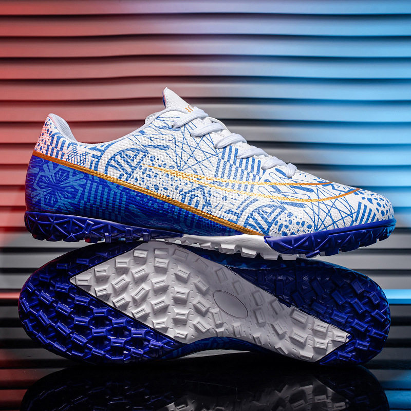 跨境世界杯足球鞋男低帮碎钉AG长钉学生儿童训练成人造草地运动鞋