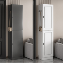 带锁小鞋柜家用门口外楼道窄高夹缝立式电梯口加高门外走廊密码锁