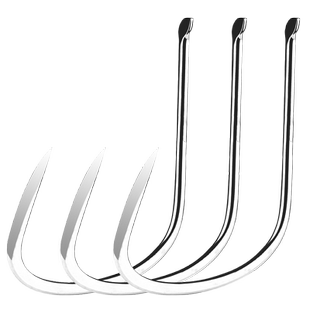 加大号鲤角钩手研刀锋锚钩滚钩锚鱼钩挂鱼划鱼钩矛鱼蝴蝶钩青鱼钩