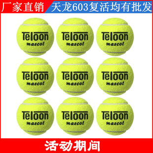 耐磨 Teloon天龙正品 网球训练球603rising801ace初学比赛网球袋装