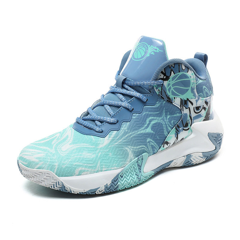 2025特大码4748炫彩篮球鞋大脚大号码潮流青少年比赛实战球鞋外贸