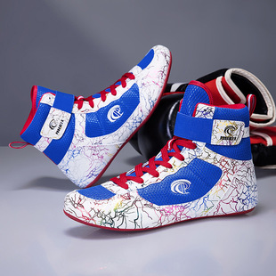 2026新款专业拳击鞋男室内防滑耐磨摔跤训练鞋健身格斗散打专用鞋