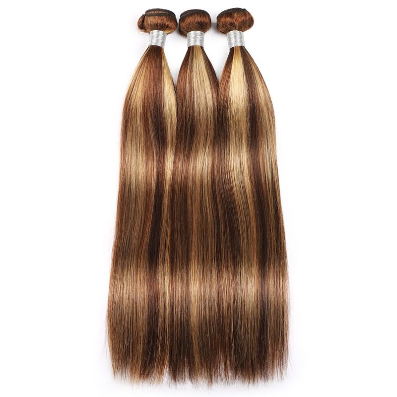 巴西头发 发帘真人发 欧美钢琴色P4/27 Human hair发束 跨境一件