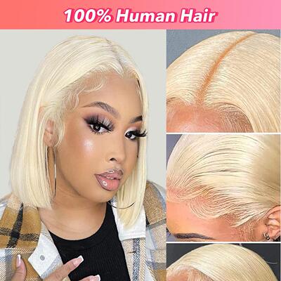 Blonde Lace Front Wig 13X4 613 Bob Wig Human Hair 180%
