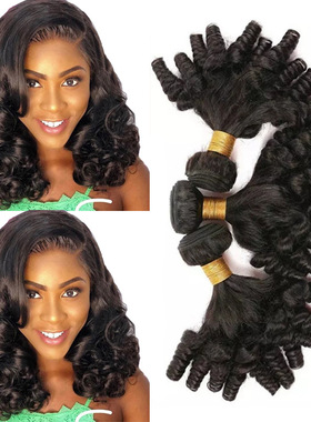 funmi hair bouncy curly weave bundles brazilian human hair