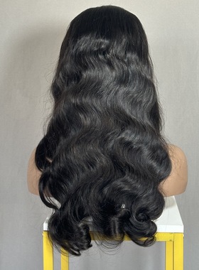 许昌顺发头套5*5 HD Lace Wig Body Wave真人发卷发假发长卷发