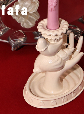 「新品」alfafa香薰蜡烛陶瓷烛台家用小众礼物生日礼物礼盒