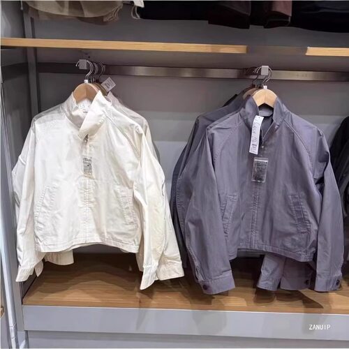 合作款/女装男装棉混纺短外套26春季新款休闲立领夹克上衣R484032