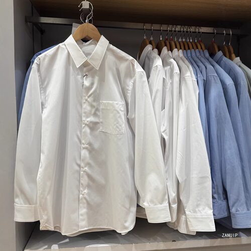 男装衬衫春秋长袖衬衣休闲基础款上衣L487343/487160