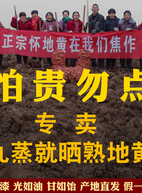 九蒸九晒熟地黄正品九制野老生地熟地干怀地黄茶中药材粉500g包邮