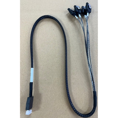 Oculink TO SATA 转接线 4个SATA 长度60公分 支持硬盘SSD盘