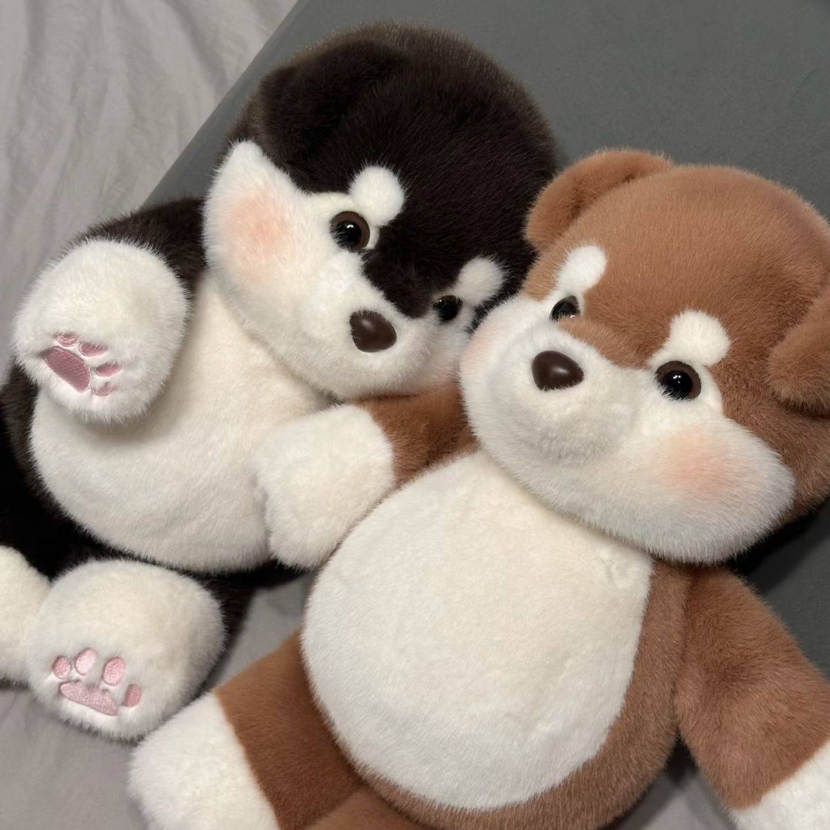 可爱跑跑阿拉斯加小狗毛绒玩具哈士奇玩偶公仔睡觉抱娃娃生日礼物