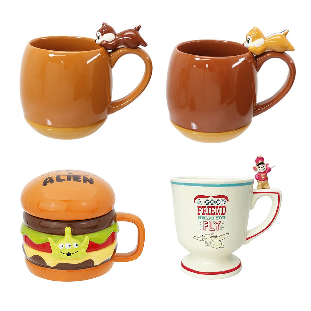 日本原装进口太阳艺术sunart儿童汉堡卡通造型耐热陶瓷饮料马克杯