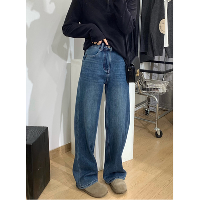 高腰显瘦百搭窄版直筒裤