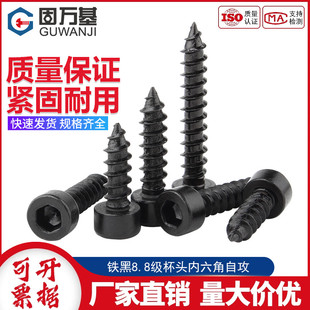 8.8级圆柱头内六角自攻螺丝钉高强度尖尾杯头音响喇叭螺钉M2M3