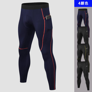 Gym Men Pocket Leggings男裤Man Compression Pant Male Leggins