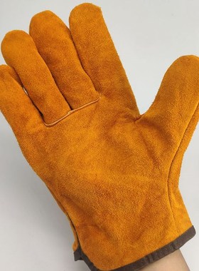 Welding gloves heat insulation leather gloves durable leathe
