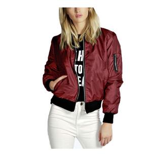 欧洲站纯色短款 拉炼 炼 秋季 外套Loose 女装 外塔夹克长袖 coat 新品