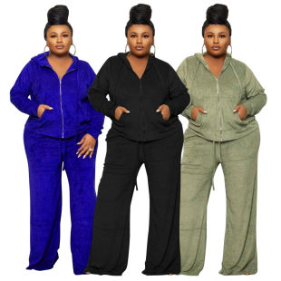 piece 4XL Plus Winter wide Ladies size set22 leg two Fall