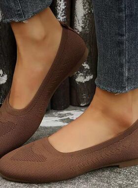 women casual shoes flat shoes plus size 44平底休闲包鞋女鞋