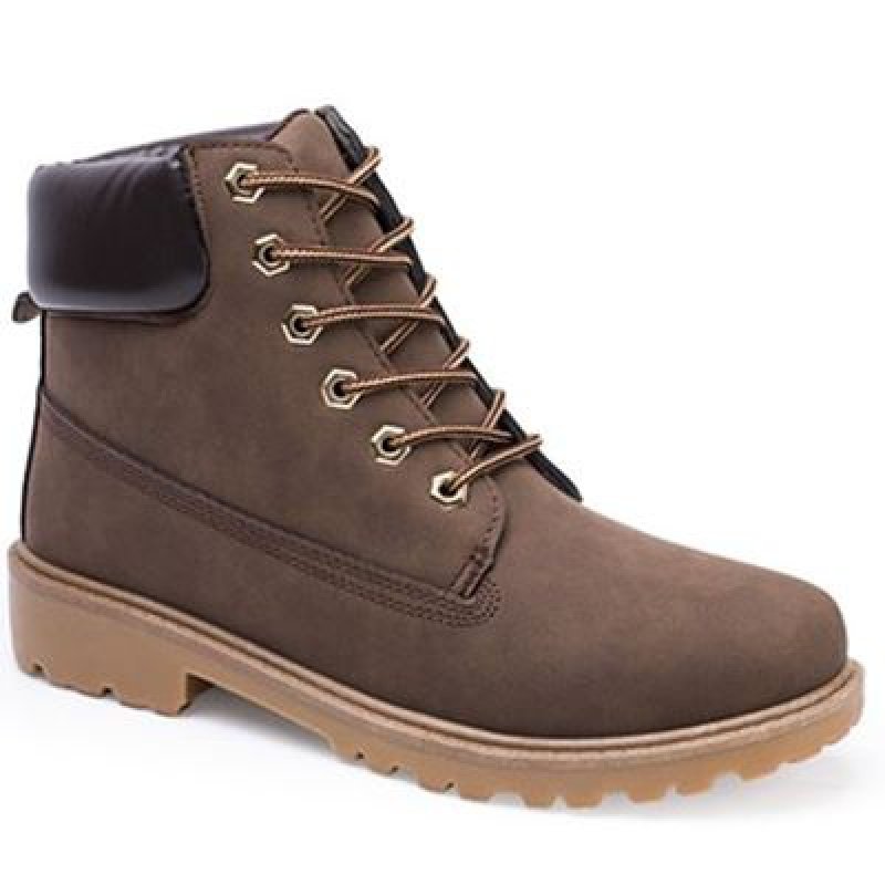 2018 Winter warm shoes men boots camouflage boots 大码工装靴