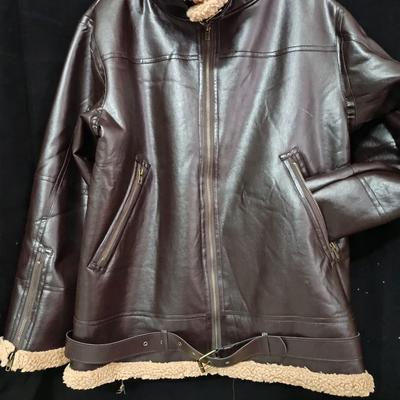 PU绒毛男冬季毛生态品质拉链欧美coat长袖fur皮扣皮大衣Winter