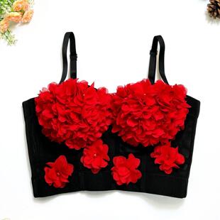 French outer bandeau top camisole tube sequined style wear