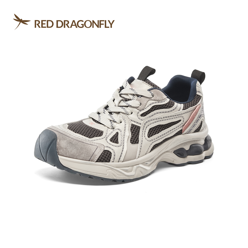 红蜻蜓2025秋冬女士老爹鞋休闲BD62007091运动厚底BD62007092网面