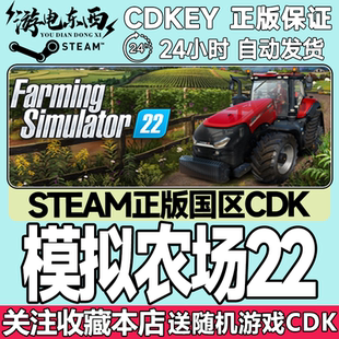 Steam正版 模拟农场22 国区激活码cdk Farming Simulator22 季票