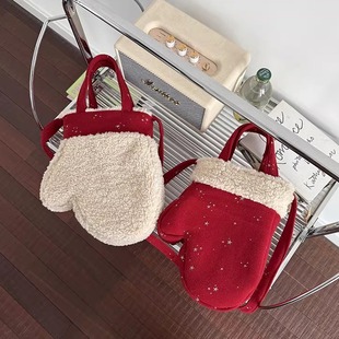 冬圣诞冬毛绒款 Bag 包包2025新款 Hiorange巨好看 单肩斜挎包