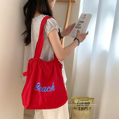 简约日系百搭慵懒风ins托特包